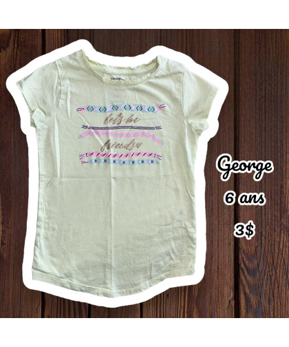 Chandail George Fille 6 ans