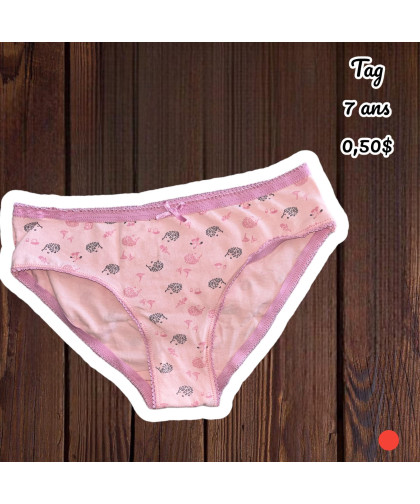 Culotte Tag Fille 7 ans