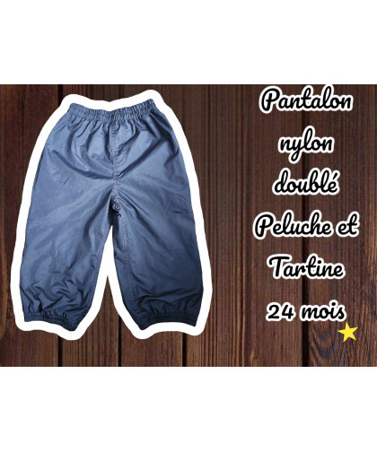 Pantalon Mi-Saison Doublé Peluche et Tartine 24 mois