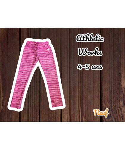 Pantalon Athletic Works Fille 4-5 ans