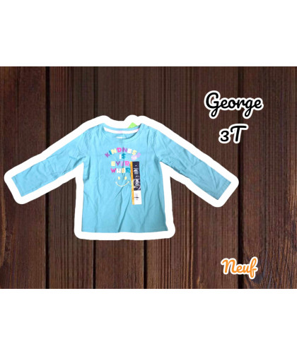 Chandail George Fille 3 ans