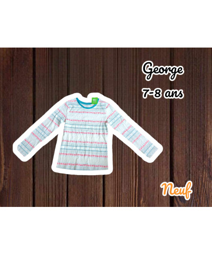 Chandail George Fille 7-8 ans