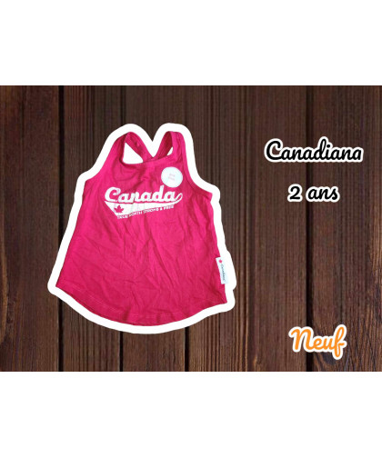 Camisole Canadiana Fille 2 ans