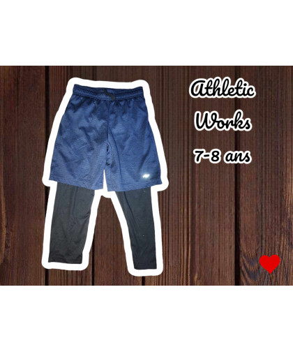 Pantalon-Legging Athletic Works Garçon 7-8 ans
