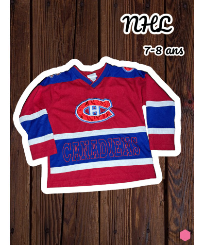 Chandail NHL Canadiens 7-8 ans