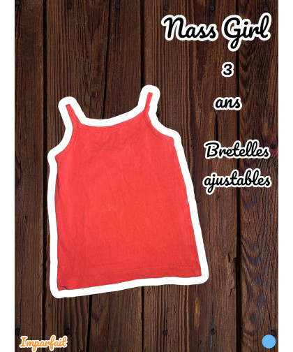 Camisole Nass Girl 3 ans